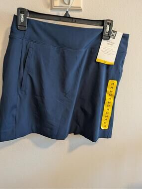 Members Mark Size Medium NEW with Tags Athletic Skort Navy Blue with Pockets